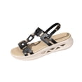 thumbnail image 2 of Xdegoge Womens Sandals Casual Summer Open Toe Gladiator Ankle Strap Sandals Geometric Cutout Flexible Sporty Flatform Walking Shoes, 2 of 9