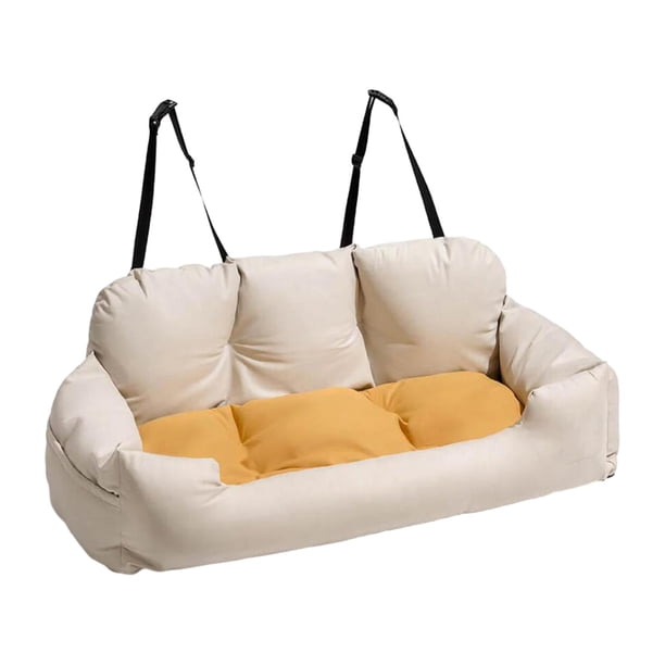 Asiento Elevador para Mascotas, Asiento de Coche para Perros, Correa de Seguridad Suave, Sofá, Cama Suave Lavable para Perros, L para Gatos, Perros Pe Longitud 120cm