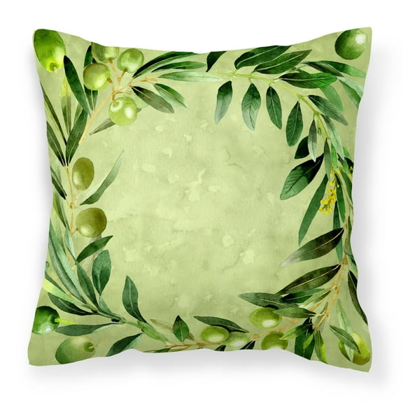 Carolines Treasures CK1702PW1818 Olives Fabric Decorative Pillow 18HX18W multicolor