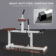thumbnail image 5 of Soozier Adjustable Steel Seated Calf Raise Exercise Strength Training Gym Equipment, Brown, 5 of 9