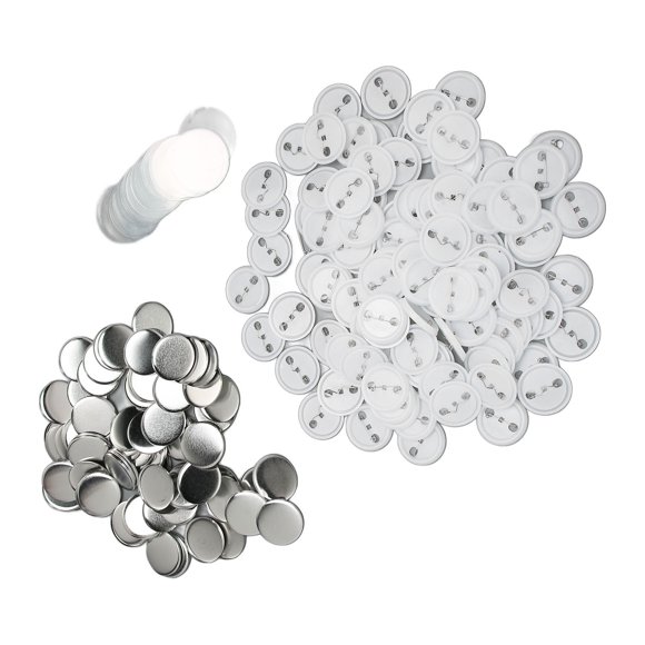 100 Set Round Badge Button Parts Badge Making Supplies For Badge Craft DIY Souvenir Favors Making