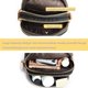 thumbnail image 2 of Bolso bandolera para teléfono para mujer, cartera para teléfono móvil de piel auténtica con compartimentos dobles, cartera para hombro con correa larga (negro), 2 of 4