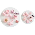 thumbnail image 2 of Coofit 9 Pcs Children's Hair Clips Lovely Princess Cloth Hair Bows with Clips for Baby Girls, 2 of 2