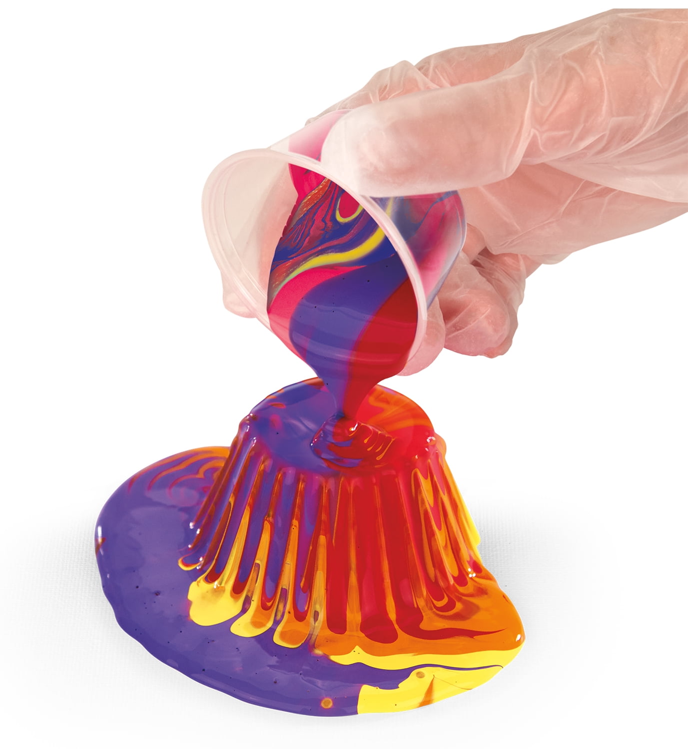 Cra-Z-Art Palmer Acrylic Pouring Paint Art Activity Kit - Swirling Sunrise