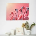 thumbnail image 6 of Naloa Cool Flamingos Sunglasses Scene Print Canvas Picture,Wall Pictures, Modern Decorative Poster,Art Prints for Bedroom, Toilet, 40 x 30 cm, Built-in Wooden Frame, 6 of 6