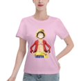 thumbnail image 1 of Women's Basic Short Sleeve T-Shirt One Piece Luffy, 1 of 6