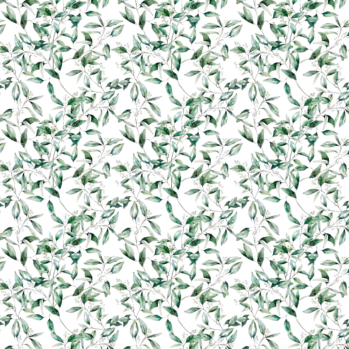 Peel and paste wallpaper eucalyptus leaf mural home nursery decoration