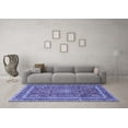 thumbnail image 3 of Ahgly Company Indoor Square Persian Blue Traditional Area Rugs, 8' Square, 3 of 4