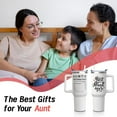 thumbnail image 2 of Mothers Day Gifts for Aunt, Best Aunt Ever Tumbler with Handle and Lid Straw 40oz, Auntie Stainless Steel Tumblers Cup, Cute Mother''s Day Birthday Present for Her (1 PC), 2 of 6