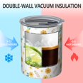 thumbnail image 2 of Floral 12oz Stainless Steel Coffee Mug – Double-Wall Insulated Cup with Spill-Resistant Lid, 360° Full-Print Design, Keeps Drinks Hot & Cold for Home, Office, Travel,Thanksgiving,Christmas, Spring, 2 of 5