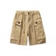 thumbnail image 1 of Pantalones Atléticos de Verano Casual Bolsillos de Color Sólido con Cordón Sueltos Cómodos Pantalones Cortos de Trabajo, 1 of 8