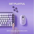 thumbnail image 3 of Logitech POP MECHANICAL KEYBOARD WITH CUSTOM EMOJI KEYS, USB, BLUETOOTH COSMOS, 3 of 5