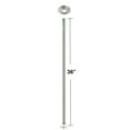 thumbnail image 2 of Westbrass D3636A-01 1/2" IPS x 36" Round Ceiling Mount Shower Arm with Flange, Polished Brass, 2 of 8