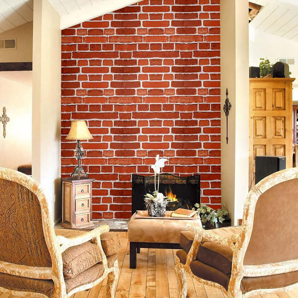 Arthome Red-3, Self Adhesive Wallpaper 46.8 Sq. Ft
