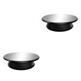 thumbnail image 1 of Guardoinrt 8 Rotating Display Stand USB Powered 2 Turntable Model Display Toy Speed Black Mirror 20.5X5cm 2Set, 1 of 6