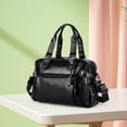 thumbnail image 1 of Bolso de hombro de cuero para hombre con correa ajustable Bolso para computadora portátil Tote para trabajar al aire libre, 1 of 10