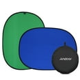 thumbnail image 1 of Graflsoa Andoer Portable Dual-Sided Blue/Green Photography Backdrop - Lightweight, Foldable, and Durable Polyester Cotton Material for Studio and Outdoor Use, 1 of 6