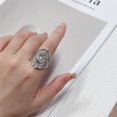 thumbnail image 2 of Vintage Silver Koi Fish Charm Rings Personalized Statement Finger Open Wrap Wedding Bands Retro Oxidized Adjustable Engagement Promis Ring Fashion Comfort Fit Amulet Fortune Jewelry, 2 of 6
