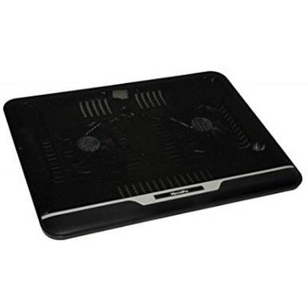 Dual Fan Laptop Cooling Mat Pad Ultra Slim Portable USB Power 1500 RPM with LED (Best Cooling Fan For Laptop 2019)