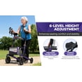 thumbnail image 2 of Mobility M905BU Rollator Walker with Seat for Seniors, 10" Big Front Shock-Absorbing Wheels for All Terrain, 300 lb. Weight Capacity, Purple, 2 of 11