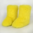 thumbnail image 2 of Gegefur Women's Faux fur Boot Furry Fluffy Short Snow Boot Mid-Calf Boots Warm Comfortable Outdoor Flat Shoes, 2 of 5