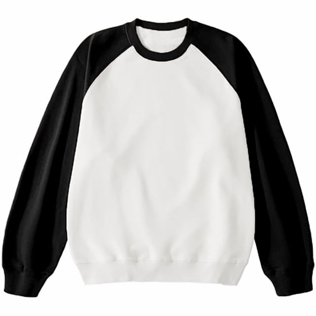 Jalioing Chandail en Molleton en Coton pour Hommes Color Block Doublé en Sherpa Basique Chandail Col Rond Manches Longues Tops Décontractés