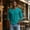 Turquoise, variant on Dwelliawo Men's Big and Tall Shirts Cotton V Neck Long Sleeve Tops Loose Fit Casual Overszied Fall Soft Basic Tee Yellow XL