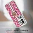 thumbnail image 3 of XPM for Samsung Galaxy A16 5G Phone Case, Diamonds 3D Butterfly Floral Design Bling Sparkly Glitter Hybrid Metal Fashion with Ring Stand Cover for Galaxy A16 5G (Hot Pink), 3 of 6