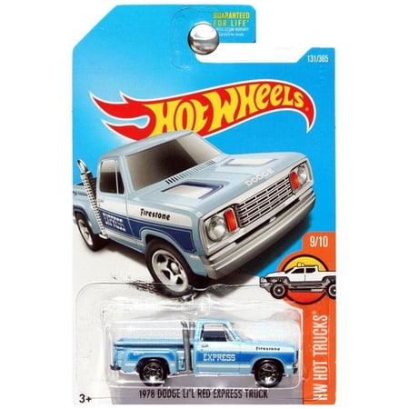 Hot Wheels 2017 HW Hot Trucks #82/365 - 1987 Toyota Pickup, Red With Stripes, 1:64 Scale Die-Cast