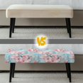 thumbnail image 5 of Jiueut Cherry Blossom Print Dining Room Bench Covers, Non Slip Bench Seat Protector Cover with Elastic Band Washable Rectangle Seat Cushion Long Chair Cover for Home Hotel, 5 of 7