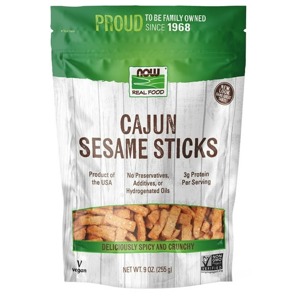 NOW Foods - Sesame Cajun Sticks - 9 oz.