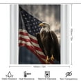 thumbnail image 2 of Soaring Eagle in The Sky 4Pcs Shower Curtain Set Shower Curtain Set with Carpet Bath Mat, 2 of 7