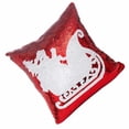 thumbnail image 2 of Rojo de lentejuelas copo de nieve Reno letra patrón sofá decoración del hogar fundas de almohada de coche funda de almohada suave funda de almohada 40x40cm Sweethay JR0775-05, 2 of 6