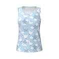 thumbnail image 4 of Lsque Cute Goose On A Blue Sky Printed Workout Tank Tops for Women, Athletic Sports Tank Tops, Compression Sleeveless Dry Fit Shirts,Sleeveless Yoga Shirt-Large, 4 of 9