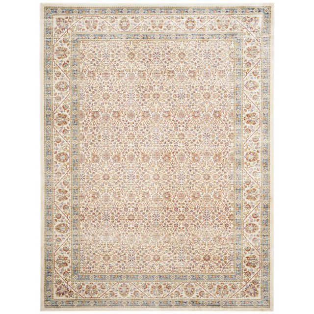 Safavieh Sevilla Collection SEV813B Ivory and Multi Viscose Area Rug (9'6" x 13')