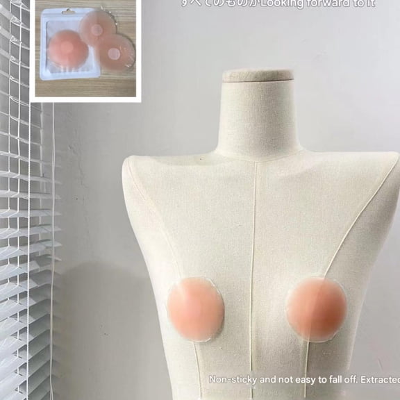 Invisible Silicone Nipple Pasties Round Anti Bump Areola Covers for Small Breasts Wedding Strapless Backless Dress