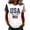 White, variant on Fshinging Tees Tops For Women T-Shirts Patchwork Short Sleeve 4th of July Letter Print Patriotic Layer Clothes Black L