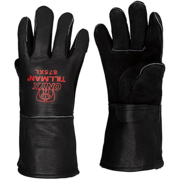 Tillman 875 Onyx Premium Top Grain Elkskin Stick Welding Gloves, X-Large