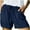 Navy, variant on Viikei Biker Shorts for Women Womens Plus Size Comfy Drawstring Casual Elastic Waist Pocket Loose Shorts Pants