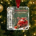 thumbnail image 2 of Christmas Cash Gift Ornament, Acrylic Money Holder with Vintage Christmas Truck Design for Xmas Tree Decor, 2 of 6