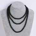 thumbnail image 4 of CNKOO Collier Perlé Esthétique Collier Multicouche Ras du Cou Chandail de Bureau Bijou, 4 of 10