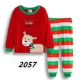 thumbnail image 1 of Pijamas de Navidad para bebés y niñas, conjunto de pijamas de Navidad de Papá Noel, ropa de dormir de algodón para niños pequeños, ropa de dormir de Año Nuevo para niños, conjunto informal, 1 of 4