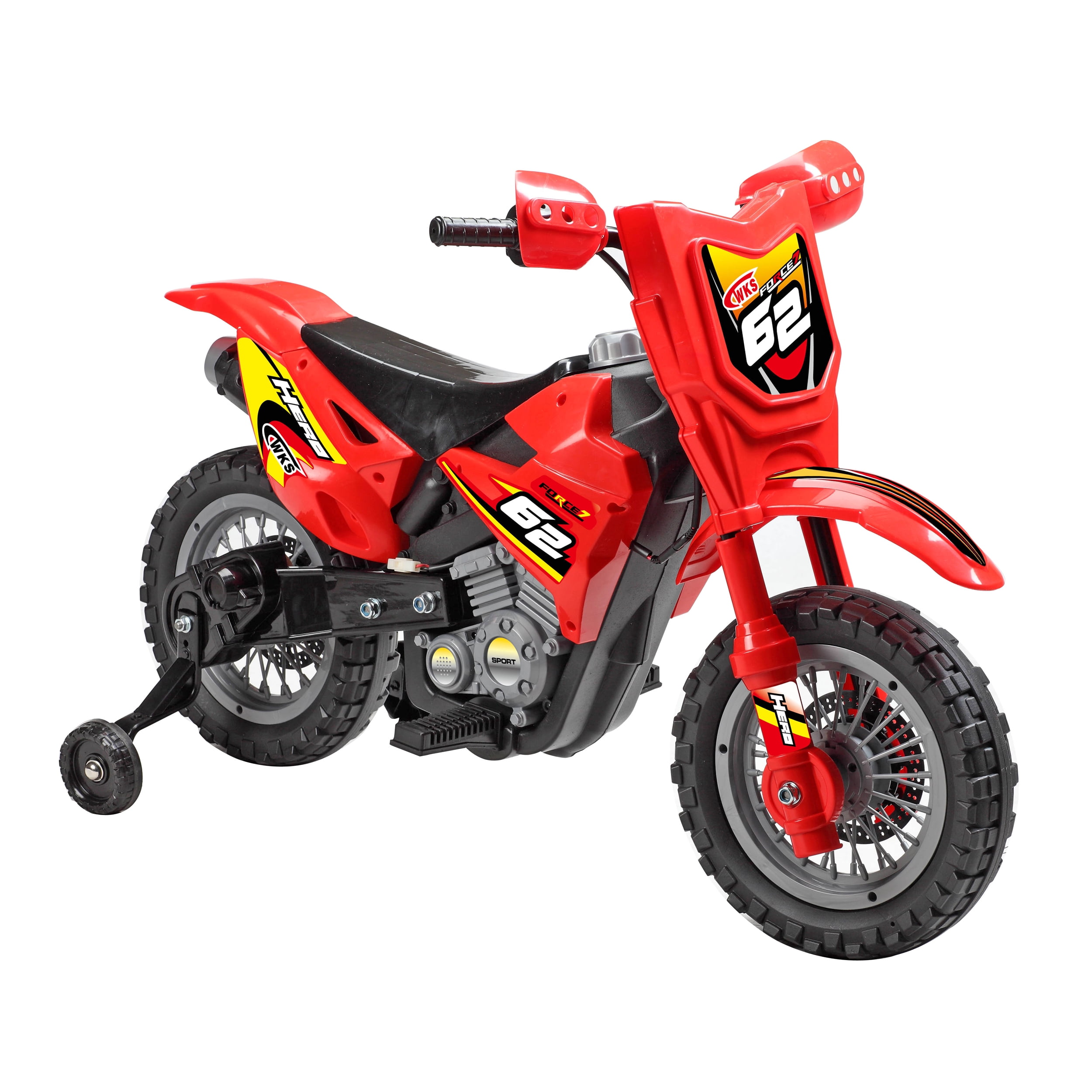 Blazin' Wheels Red 6V Dirt Bike - Battery Operated Rideon - Unisex Item, Ages 3 Years and up