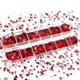 thumbnail image 2 of Pegatinas holográficas 3D con forma de corazón y lentejuelas brillantes para uñas de San Valentín, con forma de estrella, 12 celdas láser, con forma de corazón y mariposa, para uñas acrílicas., 2 of 5