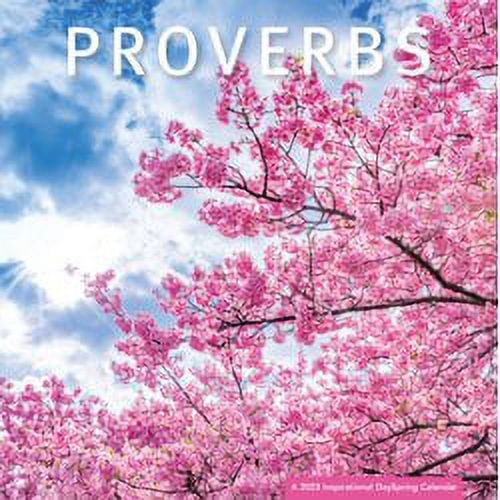2023 -12 Month Calendar- Proverbs 12x12 Hanging Wall Calendar by DaySpring