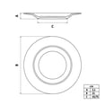 thumbnail image 3 of Vajilla Tramontina Ingrid 12 pzs Porcelana Blanca, 3 of 4