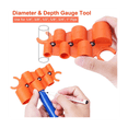 thumbnail image 4 of Deburring Tool Kit,PVC Pipe Tubing Cutter Depth Gauge and Pipe Cutter Tool, Inner Outer Reamer Pipe Tubing Chamfer Tool, 4 of 8