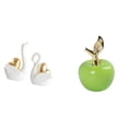 thumbnail image 1 of Elegante Cisne Y Figuras, Adornos Artísticos De Mesa Para La Decoración Del Hogar, Esculturas De Cerámica únicas Para Estanterías, Entradas Y Salas De Estudio., 1 of 8