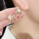 thumbnail image 1 of Fiudx Ofertas Relámpago Pendientes De Cadena De Viento Frío Con Nueva Personalidad De Aguja Dorada, Pendientes De Cristal Europeos Y Americanos Para Mujer, 1 of 6