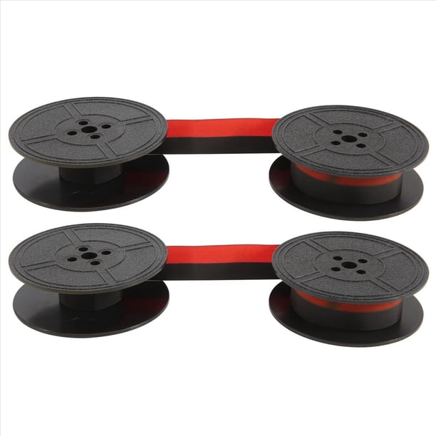 Paquete de 2 Cintas para MáQuina de Escribir,Carrete Doble,Cinta para MáQuina de Escribir,Paquete de Repuesto Carrete Doble Rojo y Negro para la MayoríA de las MáQuinas de Escribir